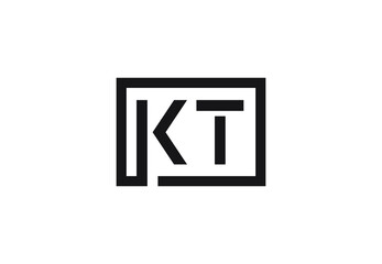 KT letter logo design
