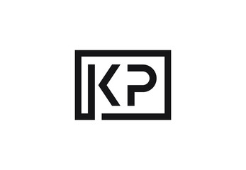 KP letter logo design
