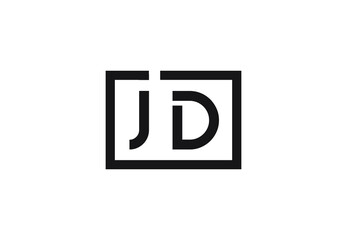 JD letter logo design