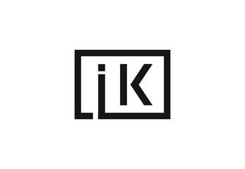 IK letter logo design