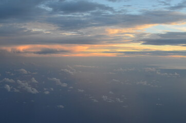 sunrise over the clouds