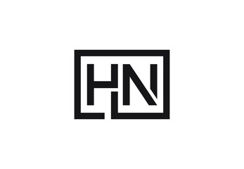 HN letter logo design