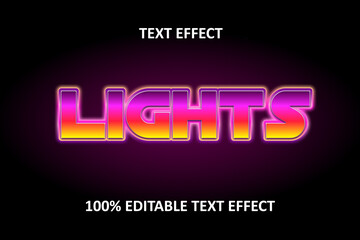 Editable Text Effect Rainbow pink