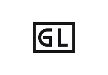 GL letter logo design