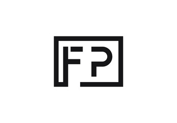 FP letter logo design