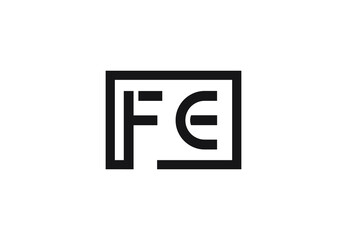 FE letter logo design