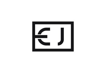 EJ letter logo design