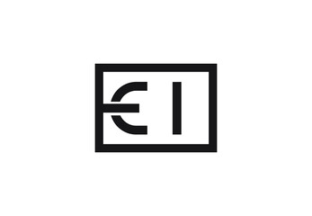 EI letter logo design