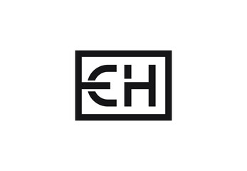 EH letter logo design