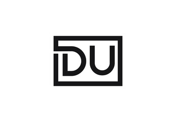 DU letter logo design