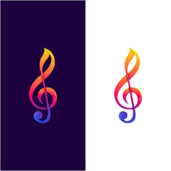 Tone Music Gradient Color Unique, simple and modern, perfect for your business symbol