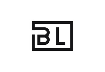 BL letter logo design
