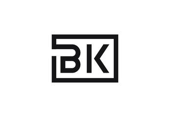 BK letter logo design