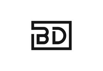 BD letter logo design
