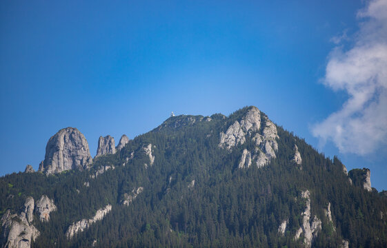 Toaca peak in the Ceahlau massif - Romania
