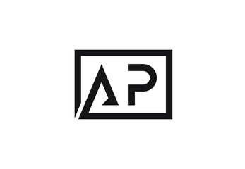 AP letter logo design