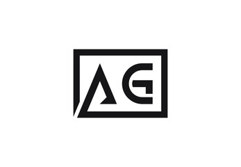 AG letter logo design