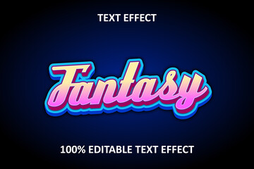 Editable Text Effect yellow pink