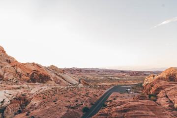 Golden Hour Sunset in Valley of Fire State Park near Las Vegas