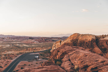 Golden Hour Sunset in Valley of Fire State Park near Las Vegas