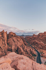 Golden Hour Sunset in Valley of Fire State Park near Las Vegas