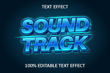 Editable Text Effect BLUE LIGHT
