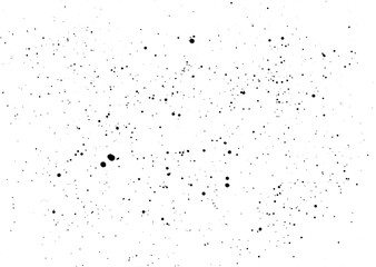 Black paint, ink splash, brushes ink droplets, blots. Splatter background. Grunge texture.