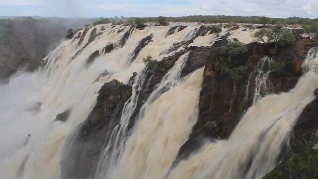 The beautiful Ruacana falls on the border of Namibia and Botswana.