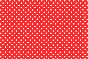 polka dots background, dots background, background with dots, polka dots seamless pattern, polka dots pattern, seamless pattern with dots, red background with dots © annakolesnicova