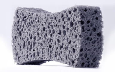 cropped view of car cleaner washing car with sponge and detergent