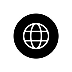 Globe icon with rounded style