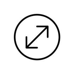 Expand icon with rounded style