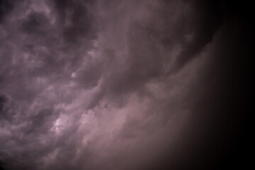 Obraz premium Gewitterwolken mit Blitz