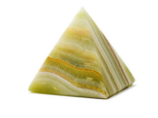 Striped onyx pyramid