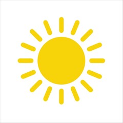 Sun icon, Yellow Sun