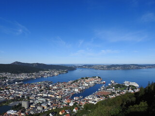 view of the city Bergen