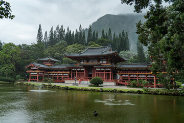 The Byodo-In Temple is a non-denominational Buddhist temple located on the island of Oʻahu in...