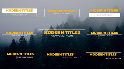 Creative Simple Title Animations