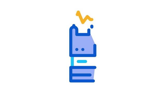 Stunning Electric Shock Icon Animation. color Stunning Electric Shock animated icon on white background