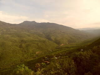 Fototapeta premium morning in the mountains