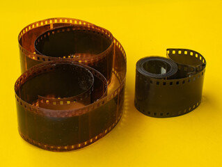 Film negative frames ,color 35 mm negative film
