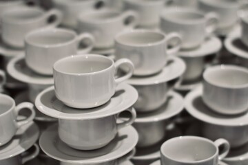coffee cups and saucers