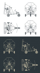 Ultralight trike aircraft blueprints