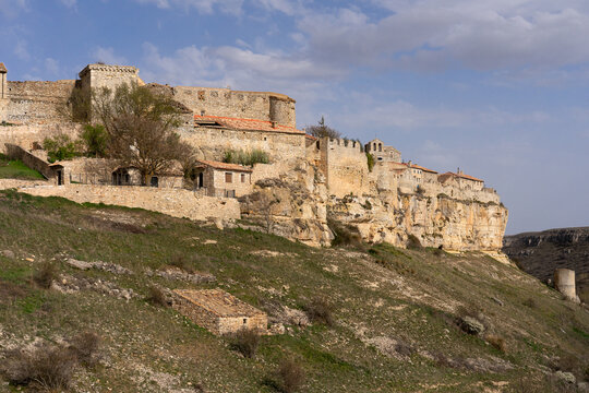 View of the medieval village of Rello, Soria, Castilla y Le&oacute;n, Spain.