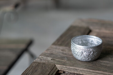 glass of water with blur background