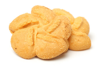 Cookies on a white background