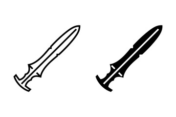 草薙剣のアイコン：線と塗り