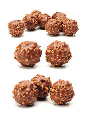 chocolate candy  on white background