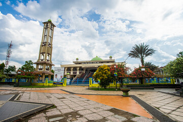Fototapeta premium Masjid Raya Banjar, The Great Mosque of Banjar City. Banjar is a city in West Java Province, Indonesia.