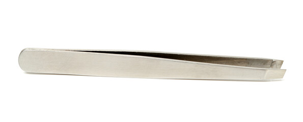 Tweezers on a white background 